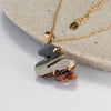 Australian mookaite serpent pendant