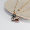 Australian mookaite serpent pendant