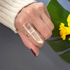 Small lemurian point ring