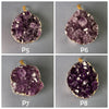 Druzy amethyst cluster pendant