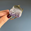 Amethyst slice heart bracet