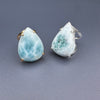 Larimar pear-shaped ring
