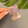 Amethyst rectangle cuff bracelet