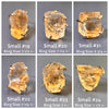 Raw citrine crystal ring