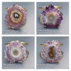Amethyst stalactite cuff bracelet