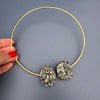 Pyrite oval choker