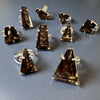 Smoky quartz cut stone ring