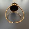 Black onyx marquise cuff bracelet