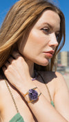 druzy amethyst cuff bracelet