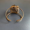 Smoky quartz cluster cuff bracelet