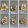 Chunky freeform faceted smoky quartz statement ring