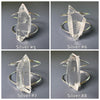 Chunky Lemurian crystal statement cuff bracelet