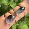 Inclusion quartz cuff bracelet