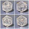 Large crystal hexagon cuff bracelet