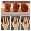 Freeform faceted red jasper ring