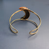 Mookaite crescent moon cuff bracelet