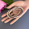 Tiffany opal smooth beads necklace