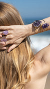 druzy amethyst cuff bracelet