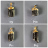 Raw black tourmaline pendant