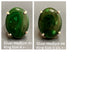 Malachite oval cabochon ring