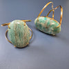 Amazonite oval cuff bracelet