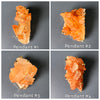 Tangerine quartz druzy cluster necklace