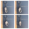 Lemurian crystal keychain