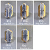 Raw blue kyanite crystal cuff ring