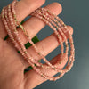 Double wrap rhodochrosite necklace