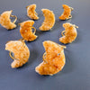 Druzy citrine crescent moon cluster ring