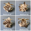 Smoky quartz cluster cuff bracelet