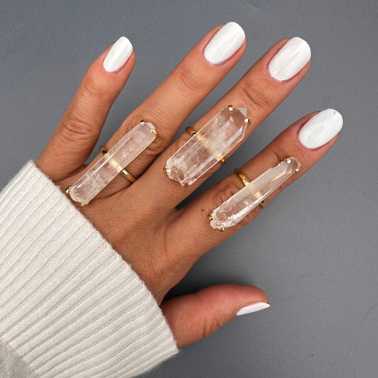 Long lemurian point ring