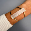 Selenite cuff bracelet
