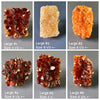 Druzy citrine crystal cluster statement ring