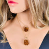 Bezel Brazilian druzy citrine necklace