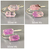 Amethyst double terminated crystal bangle bracelet