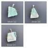 Larimar freeform pendant