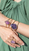 druzy amethyst cuff bracelet