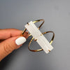 Selenite cuff bracelet