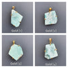 Larimar freeform pendant