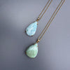 Larimar pear-shaped pendant