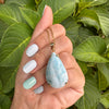 Larimar pear-shaped pendant