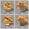 Australian mookaite serpent cuff bracelet