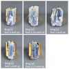 Blue kyanite cuff ring