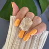 Chunky freeform faceted geode ring