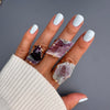 Freeform fluorite slice ring