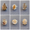Small mixed-shape garden quartz ring