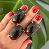 Smoky quartz oval ring