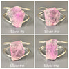 Amethyst freeform faceted cuff bracelet