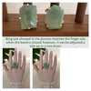 Freeform faceted green quartz ring